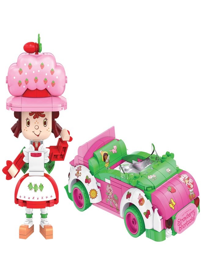 Brickcraft Strawberry Shortcake Berry Cruiser Christmas Building Kit, Festive 362-Piece Buildable Figure & Car Block Set, Classic Cartoon Collectible Holiday Xmas Toy Gift for Fans Ages 8+ & Families - Image 5